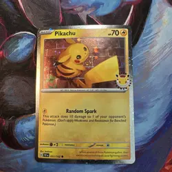Pikachu 051/162 - Cosmos Holo - Pokemon Day 2026 Stamped Promo -Pokemon TCG NM - Image 1