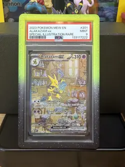 Pokemon Alakazam Ex 151 SIR #201 PSA 9 Guard Included - Image 1