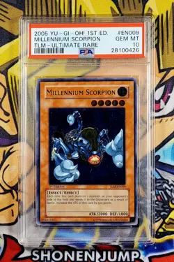 Yu-Gi-Oh! MILLENNIUM SCORPION 1st Ed The Lost TLM-EN009 PSA 10 Ultimate Rare GEM - Image 1