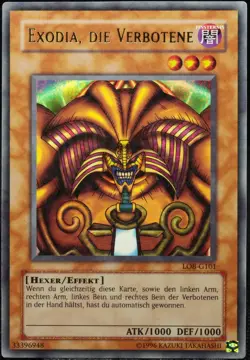 Yu-Gi-Oh! Exodia, Die Verbotene KOMPLETT Set LOB-G Ultra Rare [LP-GD] | DE 2002 - Image 2