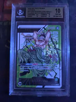 2026 BGS 10 One Piece Japanese Roronoa Zoro Serial For Japan OP12-020 #497 - Image 1