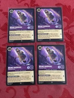 4x Disney Lorcana - Fabled - Bruno Madrigal - Undetected Uncle - 0/204 x4 - Image 1