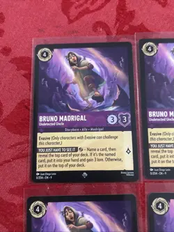 4x Disney Lorcana - Fabled - Bruno Madrigal - Undetected Uncle - 0/204 x4 - Image 3