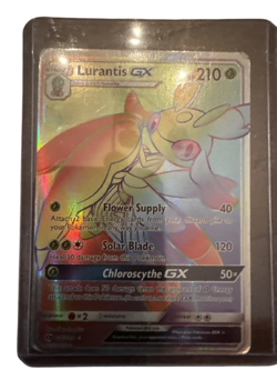 Lurantis GX 150/149 Near MINT Sun & Moon Holo Card Rainbow Secret Rare Pokemon - Image 1
