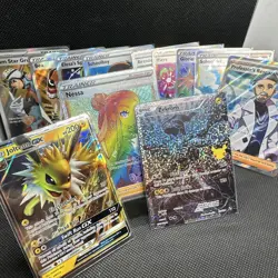 12 Card Pokemon Lot Nessa Zekrom Jolteon + Other Full Art Trainers - Image 1