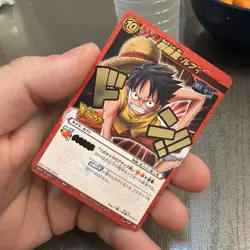 Monkey D Luffy - P OP 28 Miracle Battle Carddass Card Japanese Tournament Winner - Image 1