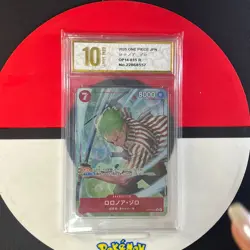 Roronoa Zoro R OP14-015 The Azure Sea's Seven ONE PIECE Card Japanese Grade10 - Image 1