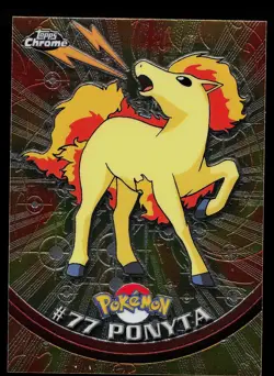 Pokemon Card - Topps Chrome TV Animation Edition Ponyta #77 - Image 1