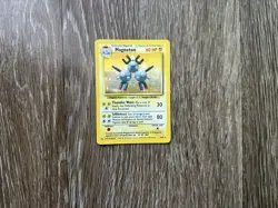Magneton Base Set 9/102 Holo Unlimited Holo Rare * Vintage MP Pokemon Card - Image 1