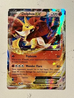 *PROMO EX HOLO* Delphox EX XY19 Black Star 170HP Pokemon TCG Card - Image 1