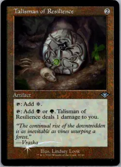 Talisman of Resilience (Retro Frame) Foil from Modern Horizons, #37 in NM condit - Image 1