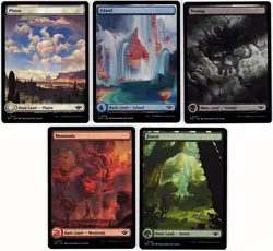 MTG Outlaws of Thunder Junction Set of Full Art Lands (Common) - Image 1