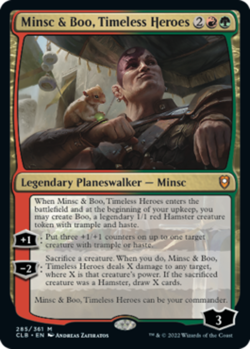 [1x] Minsc & Boo, Timeless Heroes - Foil Slight Play, English Commander Legends: - Image 1
