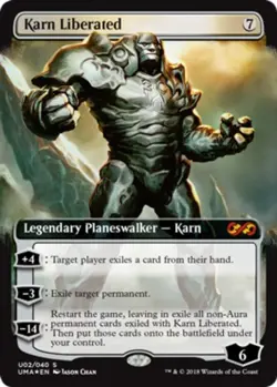 MTG Karn Liberated - Foil - Box Topper, NM-Mint, English Ultimate Masters - Image 1