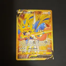 Pokemon Zacian V Secret Rare Full Art Holo Swsh01 Sword & Shield 211/202 HP 220 - Image 1