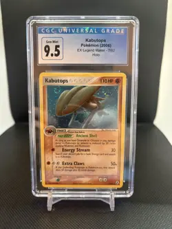 CGC 10 GEM MINT Kabutops 2006 EX Legend Maker 7/92 Holo Pokemon SWIRL Legacy9.5 - Image 4