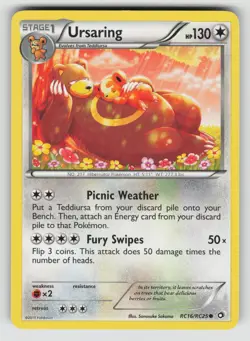 Ursaring RC16/RC25 Common Legendary Treasures Pokemon NM - Image 1