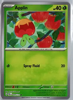 SV: Prismatic Evolutions #009/131 Applin (Poke Ball Pattern) Pokemon TCG - Image 1