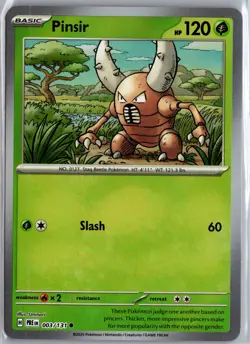 SV: Prismatic Evolutions #003/131 Pinsir (Master Ball Pattern) Pokemon TCG - Image 1