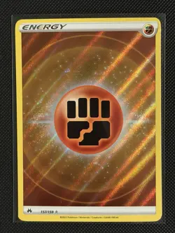 Pokemon Fighting Energy (Texture Full Art) 157/159 Crown Zenith Holo - Image 1