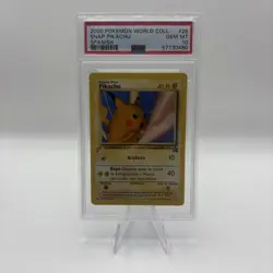 2000 Pokemon *SNAP PIKACHU* Spanish Black Star Promo #26 PSA 10 - Image 2