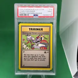 2000 POKEMON PROMO BLACK STAR POKEMON LEAGUE #16 COMPUTER ERROR PSA 9 - Image 1