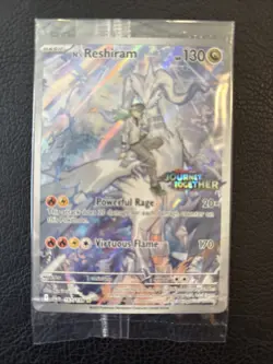 N’s Reshiram 167/159 - Pokemon Journey Together Stamped Promo - Sealed - Image 1