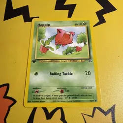 Pokemon - 1st Edition Neo Discovery Hoppip 55/75 LP - Image 1