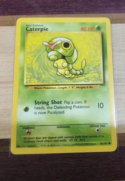 Pokemon TCG: Caterpie - 45/102 - Base Set - NM - Image 1