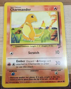 Pokemon TCG: Charmander - 69/130 - Base Set 2 - NM - Image 1