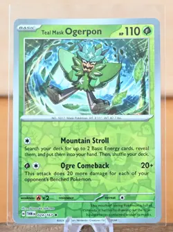 Pokemon TCG: Teal Mask Ogerpon - 024/167 - Reverse Holo - Twilight Masquerade-NM - Image 1