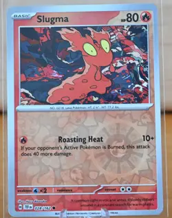 Pokemon TCG: Slugma - 028/162 - Reverse Holo - Temporal Forces - NM - Image 1