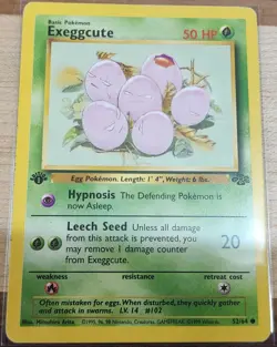 Pokemon TCG: 1st Ed Exeggcute - 52/64 - Jungle - LP - Image 1