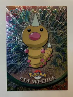 2000 Topps Chrome Pokemon Series 1 #13 Weedle (D) FREE COMBINED SHIPPING - Image 1