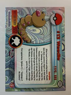 2000 Topps Chrome Pokemon Series 1 #13 Weedle (D) FREE COMBINED SHIPPING - Image 2