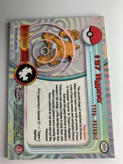 2000 Topps Chrome Pokemon Series 2 #97 Hypno FREE COMBINED SHIPPING - Image 2