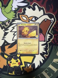 Pikachu 051/162 Pokemon Day 2026 Stamp Cosmos Holo Promo Temporal Forces English - Image 1