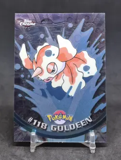 2000 TOPPS CHROME POKEMON TV ANIMATION GOLDEEN #118 - Image 1