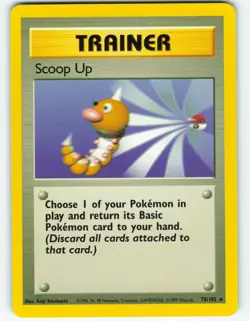 Scoop Up - 78/102 Base Set - Pokemon TCG - 1999 - Image 1