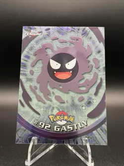 Pokemon Topps Chrome Gastly #92 NM - Image 1