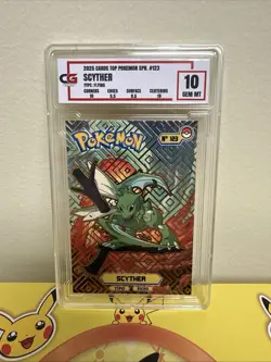 Scyther Gold Foil Top Pokemon 2025 CG Gem Mint 10 - Image 1