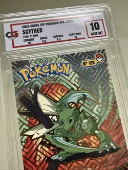 Scyther Gold Foil Top Pokemon 2025 CG Gem Mint 10 - Image 3