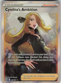 Pokemon TCG Cynthia's Ambition (Full Art) Ultra SWSH09: Brilliant Stars 169/172 - Image 1