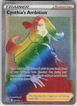 Pokemon TCG Cynthia's Ambition (Secret) Secret SWSH09: Brilliant Stars 178/172 - Image 1