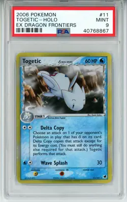 2006 POKEMON EX DRAGON FRONTIERS TOGETIC #11 REVERSE HOLO PSA 9 MINT #40768867 - Image 1
