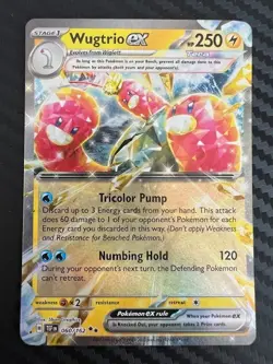 Pokemon TCG Wugtrio EX 060/162 Temporal Forces Double Rare NM - Image 1