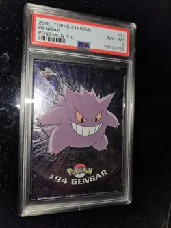 Gengar PSA 8 Pokemon Topps Chrome - Image 1