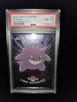 Gengar PSA 8 Pokemon Topps Chrome - Image 4