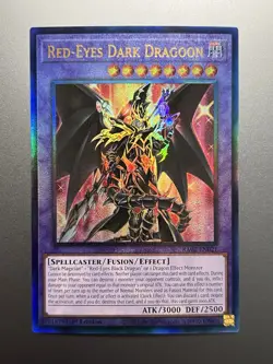 Yugioh - Red-Eyes Dark Dragoon Prismatic Ultimate Rare RA02-EN021, NM, 1st Ed - Image 1