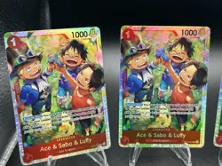 One Piece Ace & Sabo & Luffy (OP13-007) SR Playset Carrying On His Will OP13 - Image 3